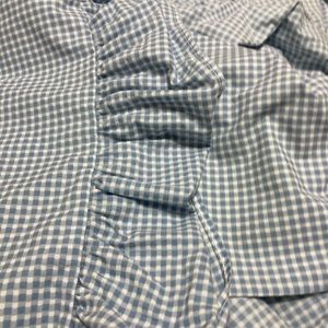 Baby Blue/white gingham queen 4 piece set sheets vgc